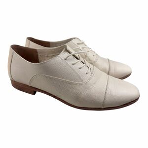 Madewell Cream Leather Flats